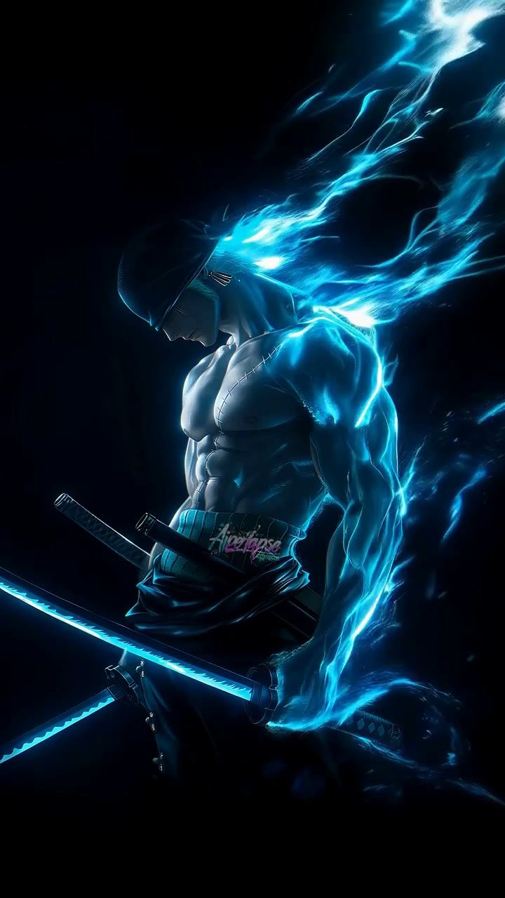 Roronoa Zoro Blue Aura