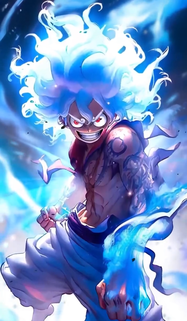 Gear 5 Luffy Blue Energy