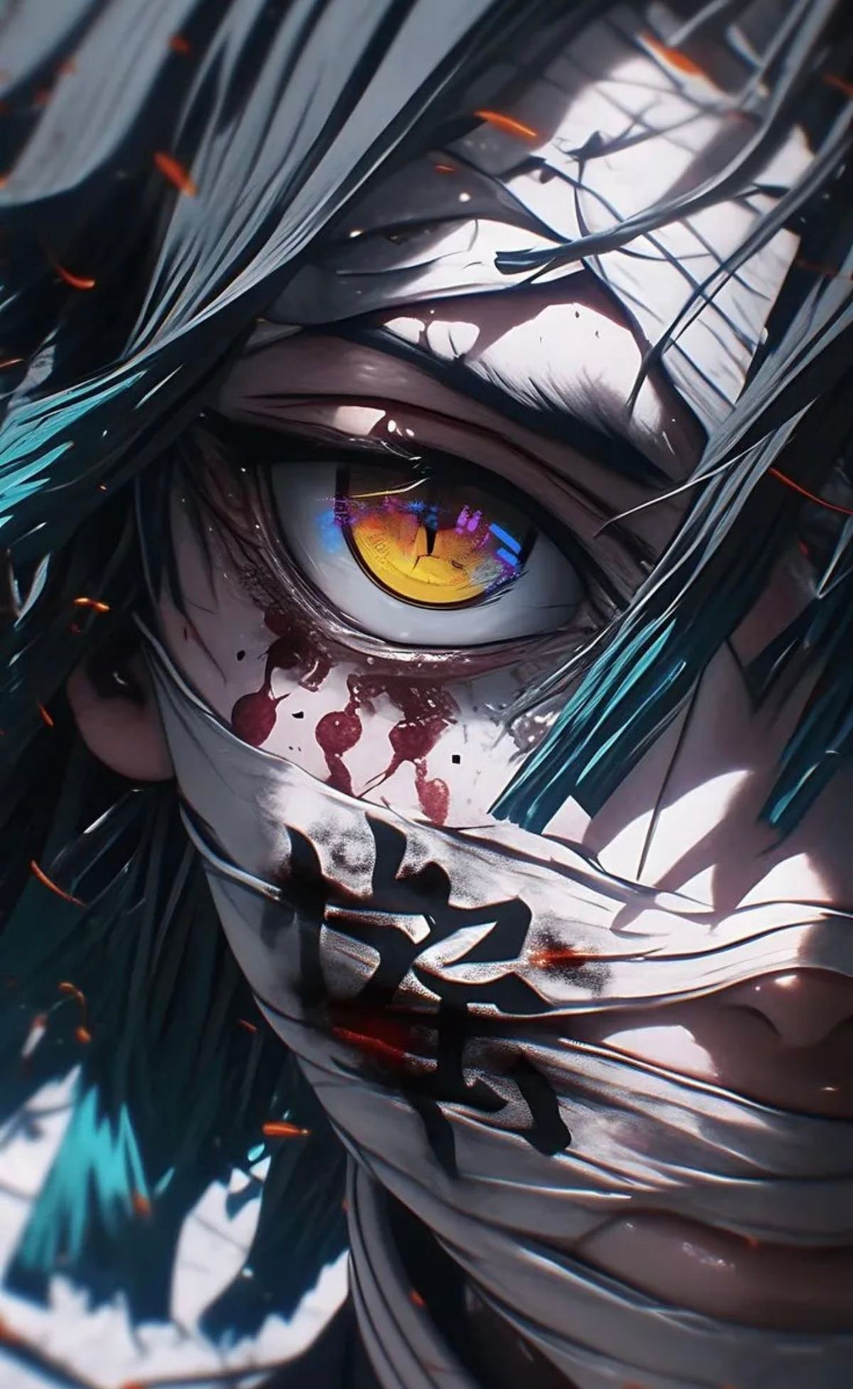 Bandaged Fiery Eye