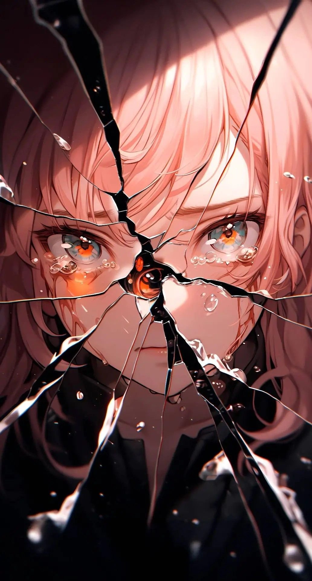 Shattered Tears Girl — portrait composition