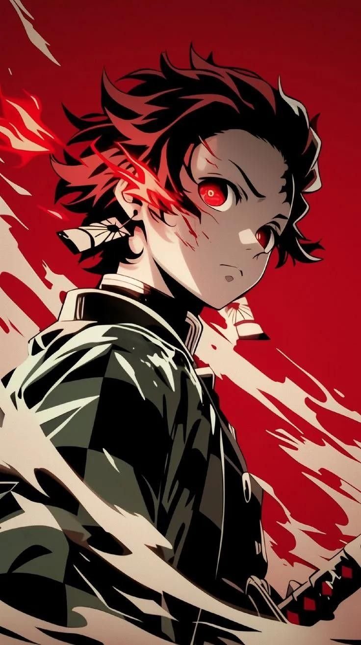 Tanjiro Red Portrait