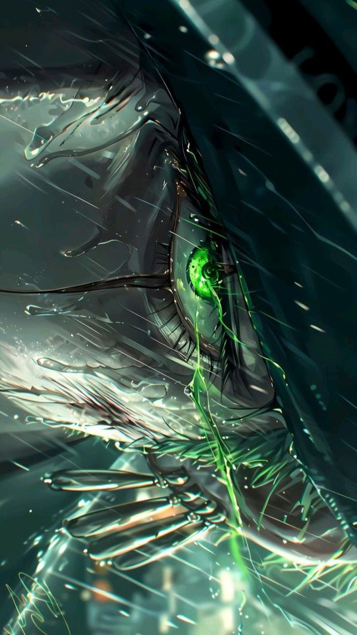 Glowing Green Eye