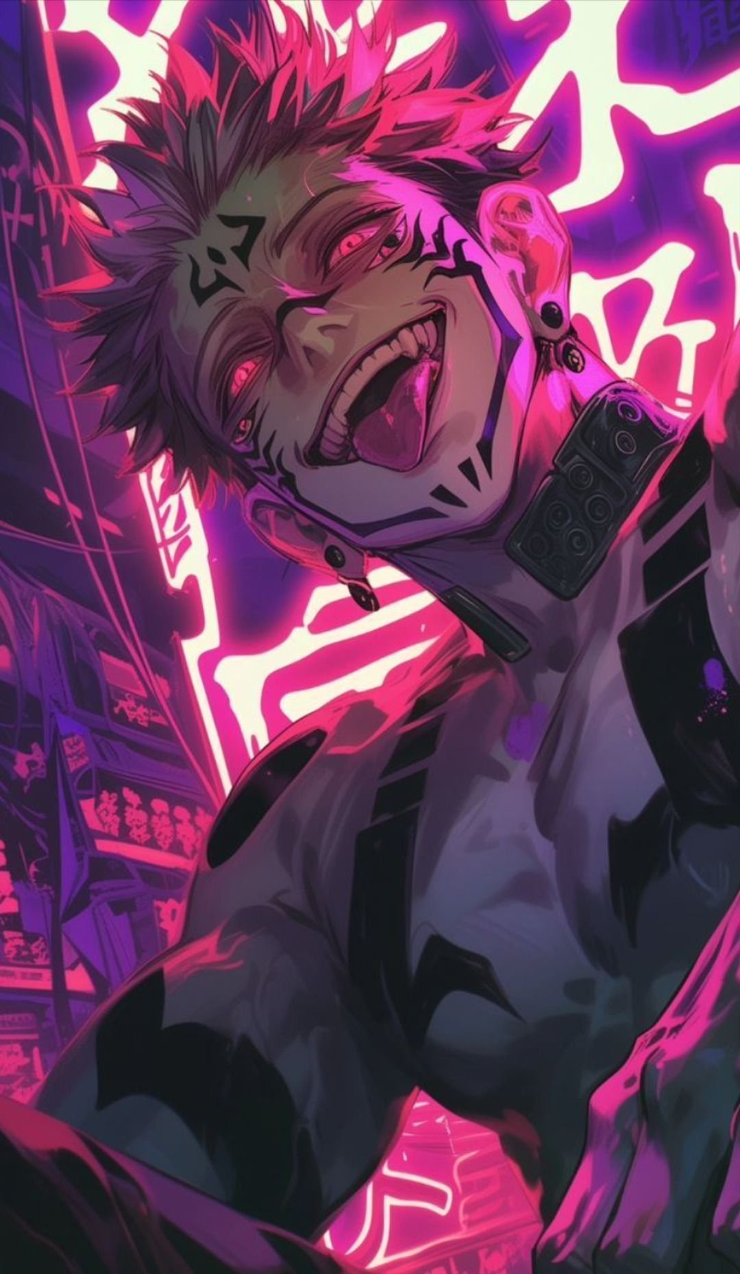 Sukuna Neon Curses