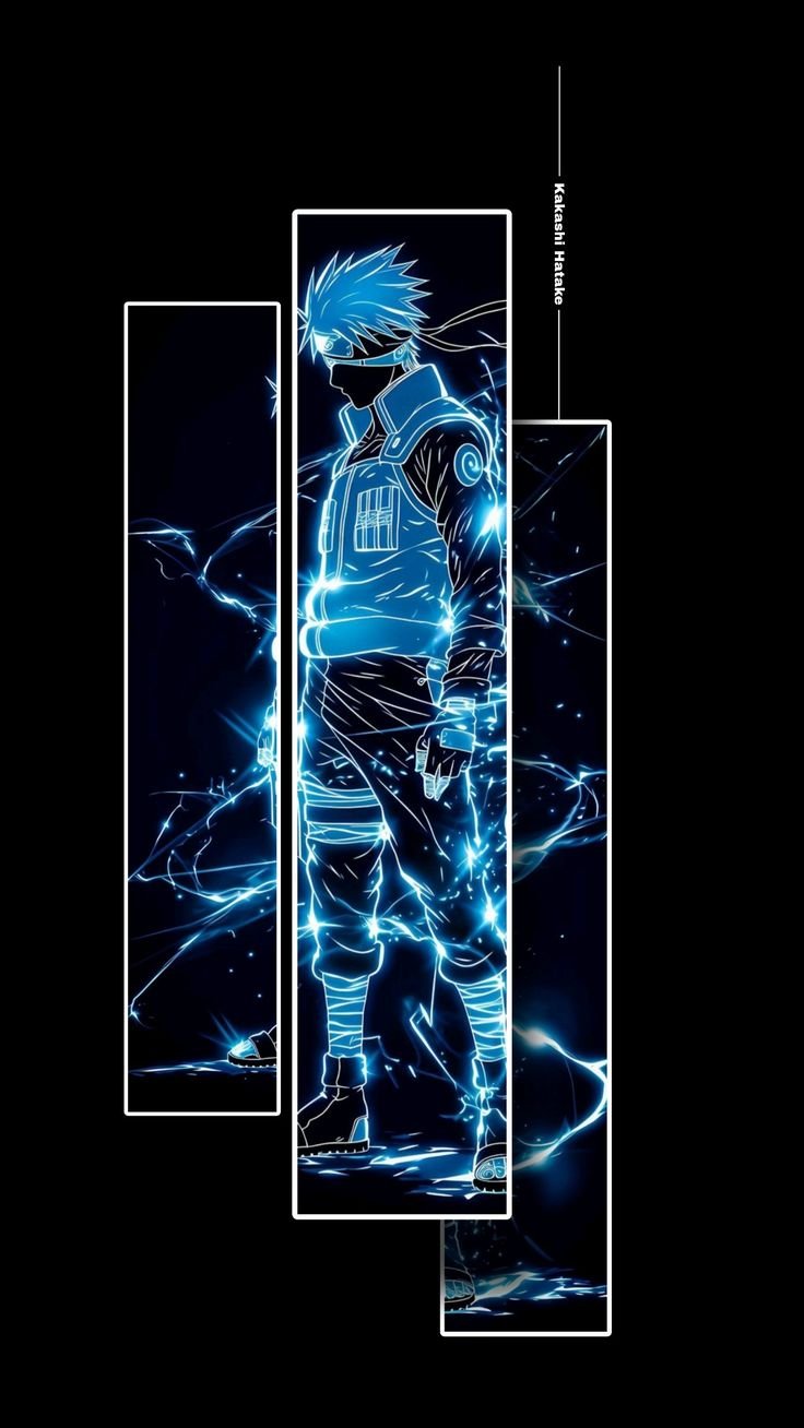 Neon Blue Kakashi Lightning