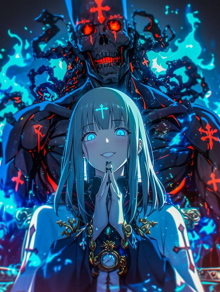 Priestess Blue Flames