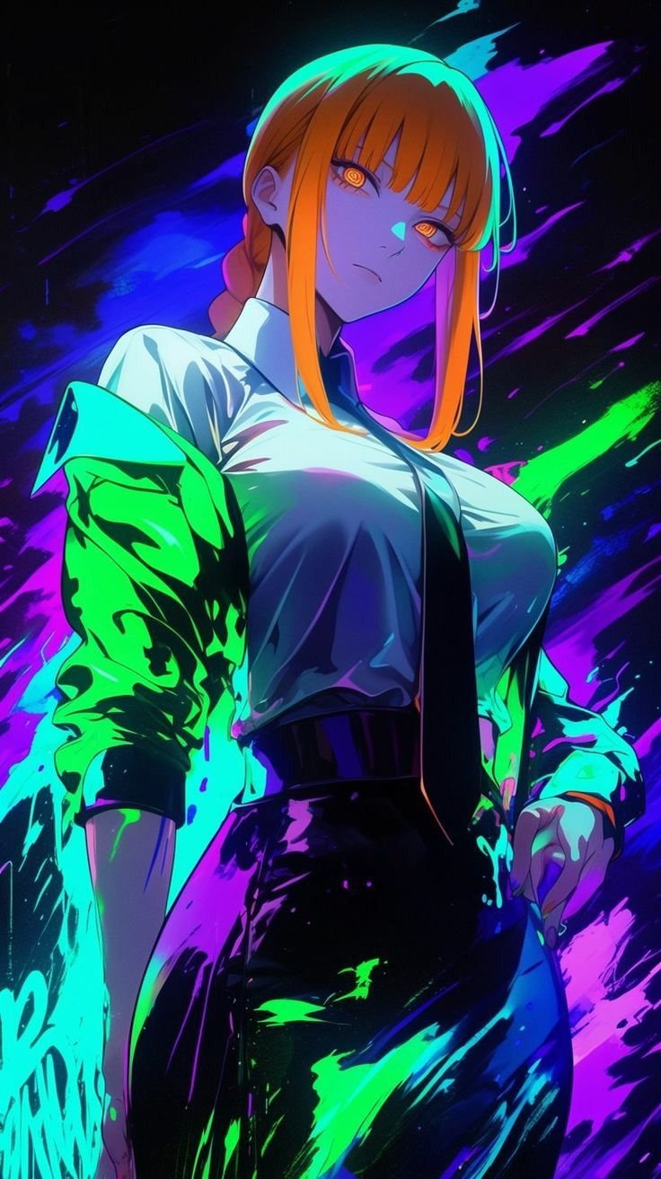 Makima Neon Glow