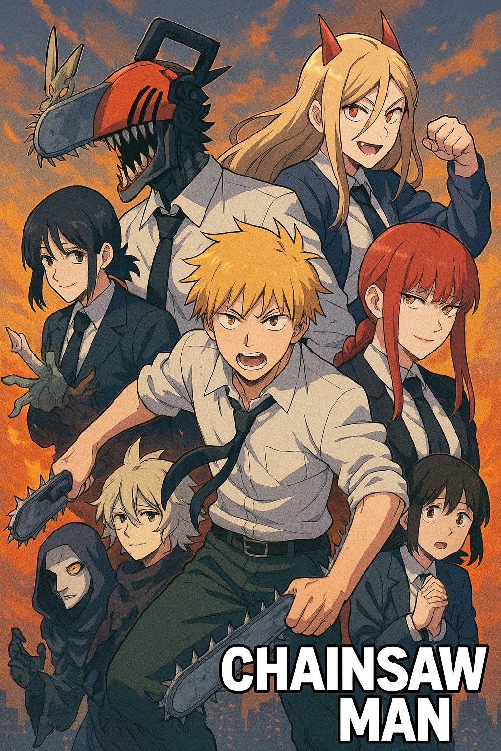 Chainsaw Man Character Poster