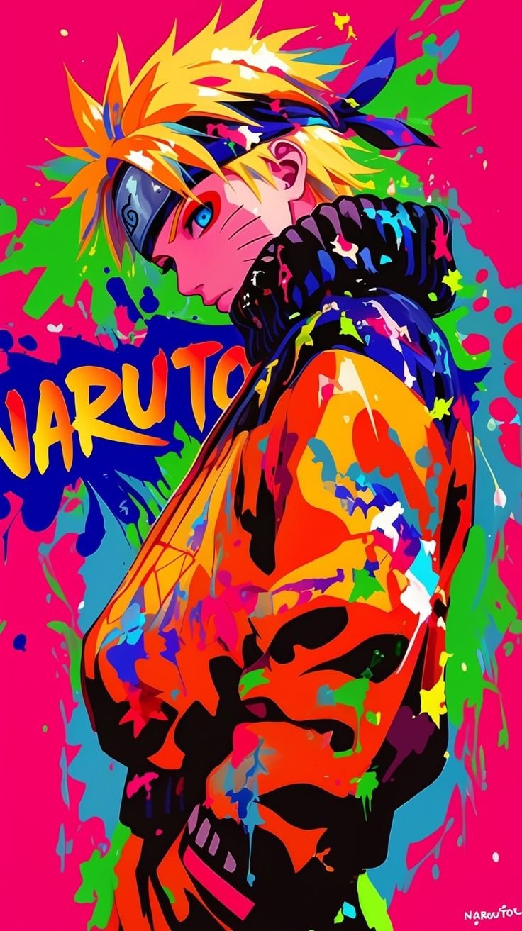 Naruto Paint Splatter