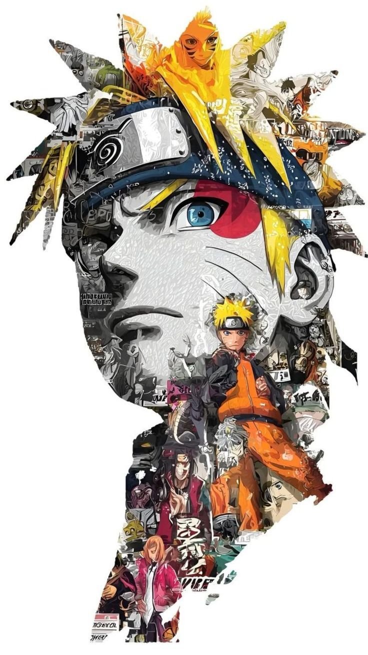 Naruto Collage Silhouette