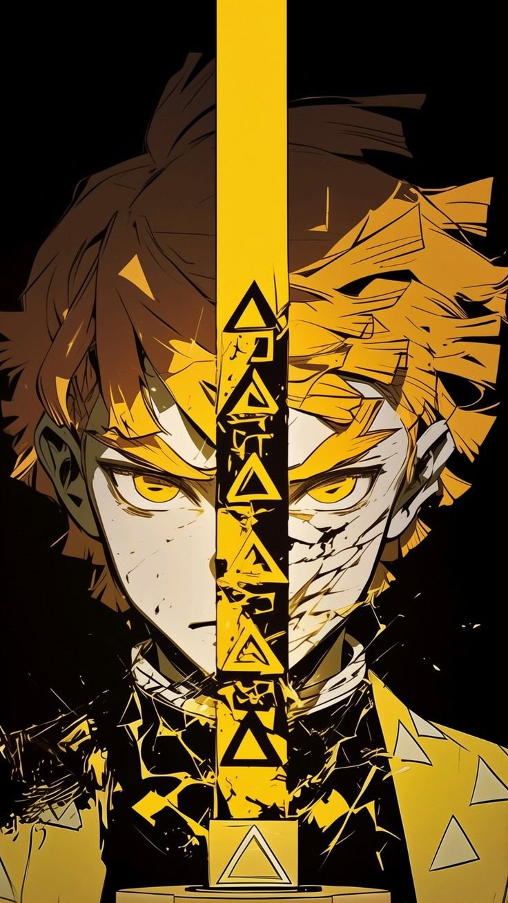 Zenitsu Split Thunder Portrait