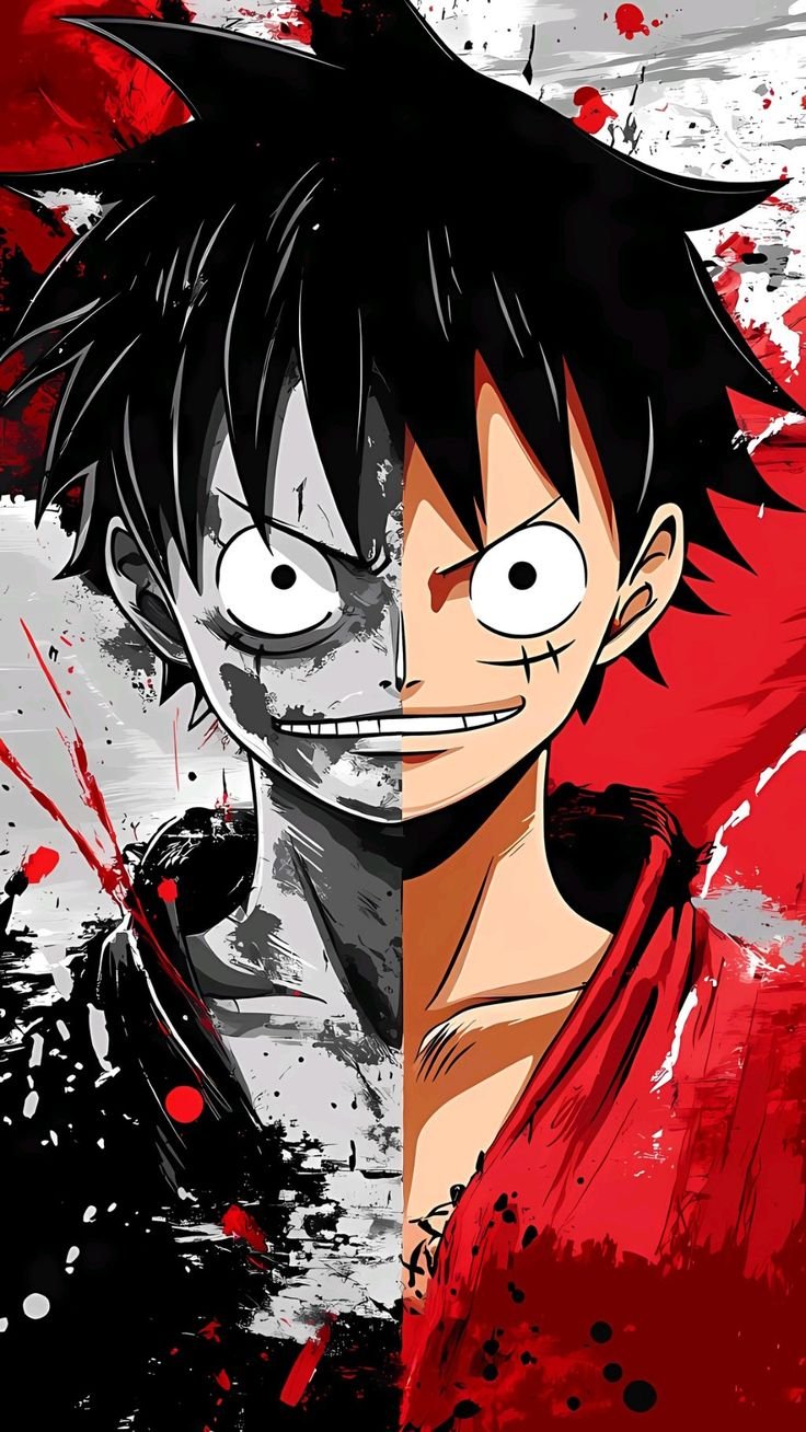 Split Luffy Portrait