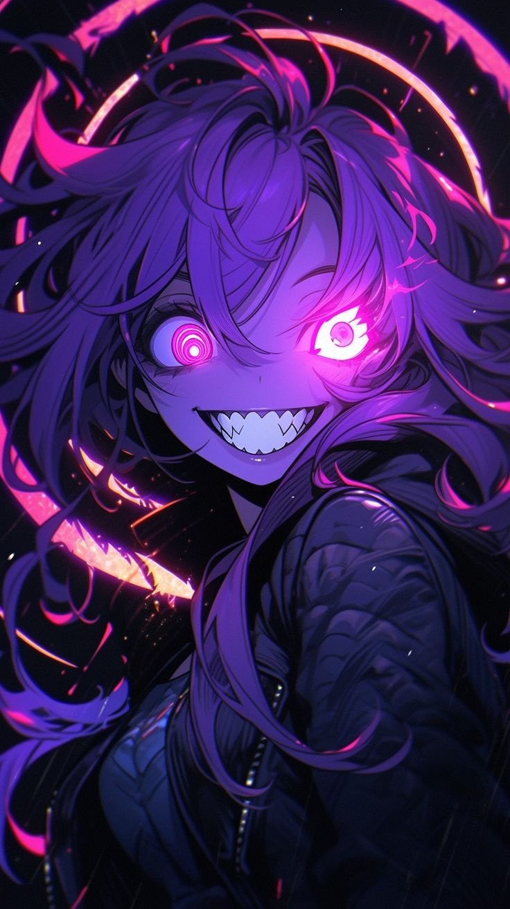 Neon Grin Girl