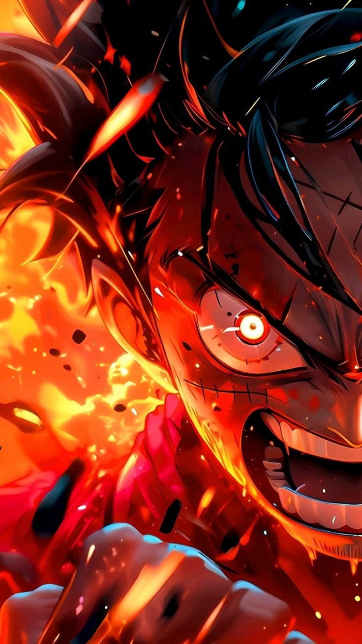 Enraged Luffy Fire Aura