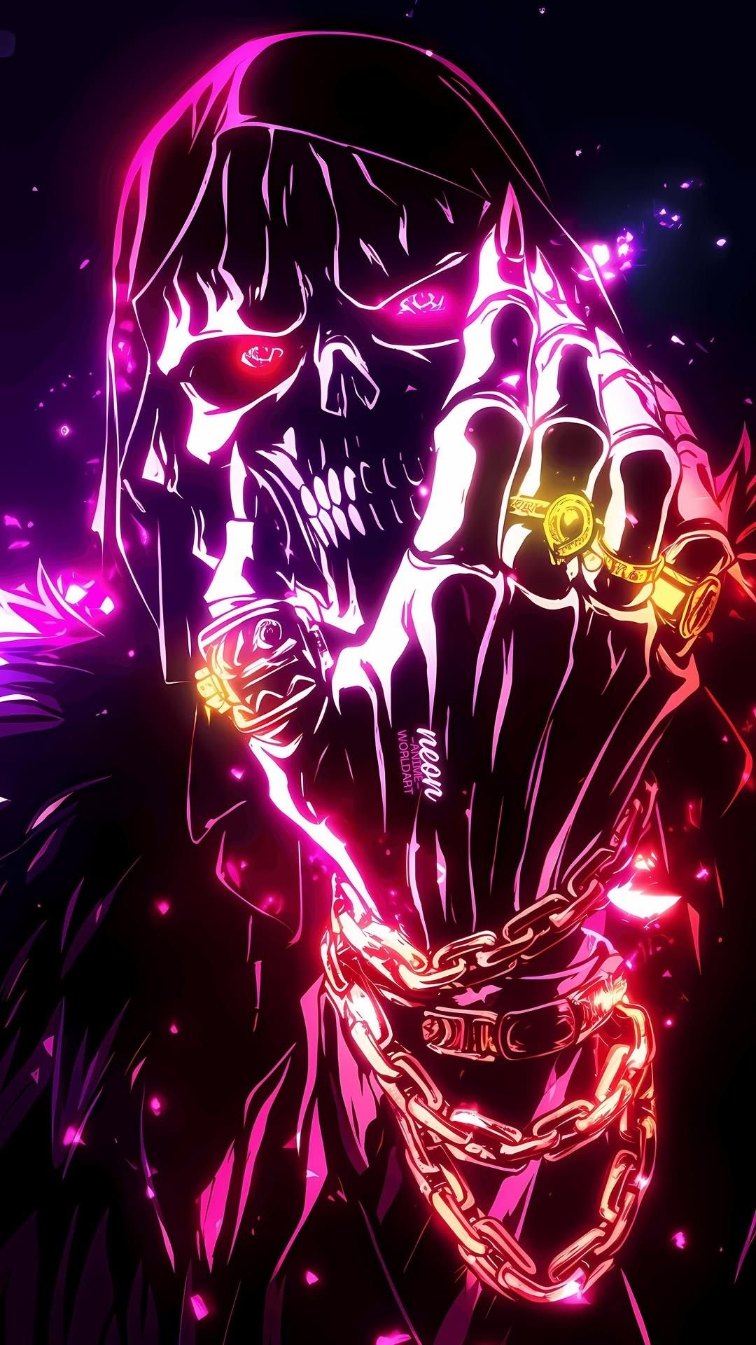 Neon Overlord Skeleton