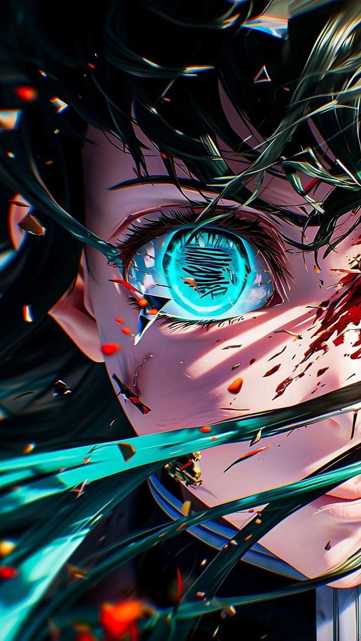Teal Eye Portrait